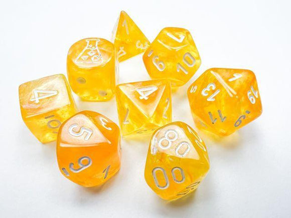 30053 CHX Lab Dice Poly Luminary Canary/White  Chessex   