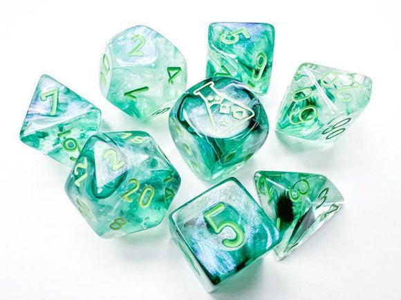 30054 CHX Lab Dice Poly Luminary Kelp/Light Green  Chessex   