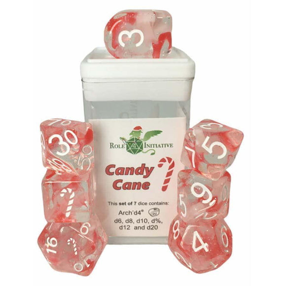 7ct Dice Diffusion Candy Cane  Role 4 Initiative   