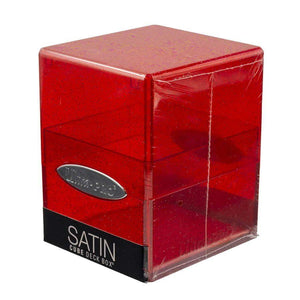 16009 DB Satin Cube Glitter Red Supplies Ultra Pro   