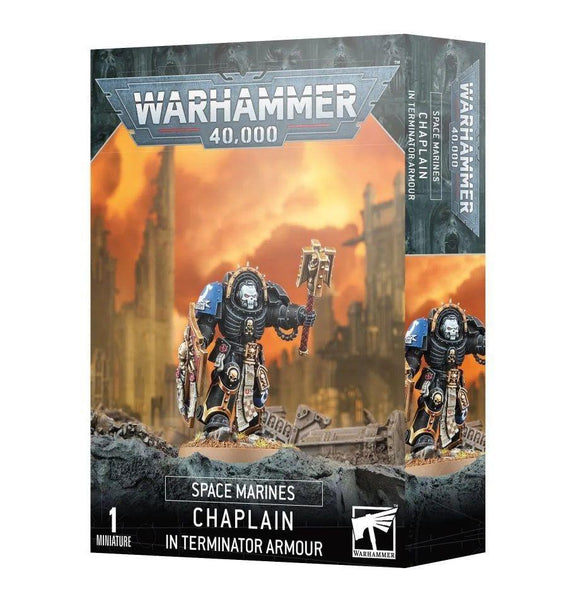 Warhammer 40K Space Marines: Chaplain in Terminator Armour Miniatures Games Workshop   