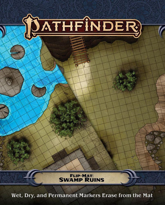 Pathfinder 2e Flip Mat: Swamp Ruins  Paizo   