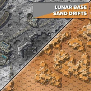 BattleTech BattleMap Alien Lunar Base/Sand Drifts Supplies Catalyst Game Labs   