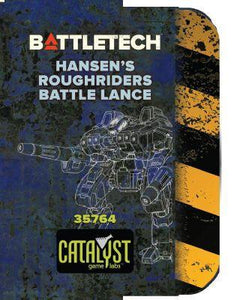 Battletech Hansen's Roughriders Battle Lance Miniatures Catalyst Game Labs   