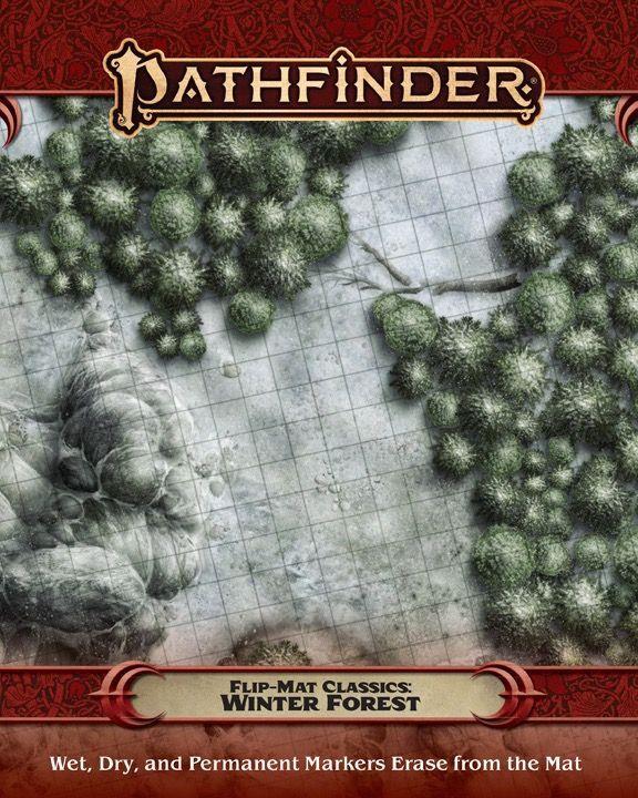 Pathfinder Flip Mat Winter Forest  Paizo   