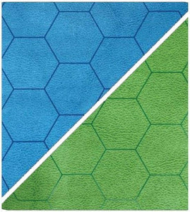 Blue-Green Hexes Battlemat  Chessex   