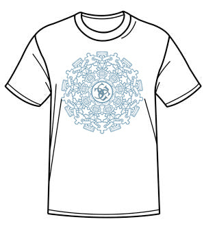 CGG Tshirt L 9 Year Mandala Clothing & Accessories Common Ground Games   