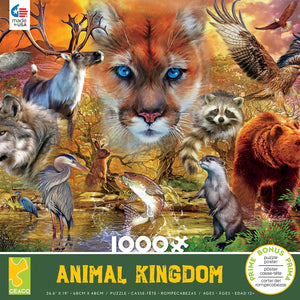 Animal Kingdom Mammals 1000pc Puzzle Puzzles Gamewright   