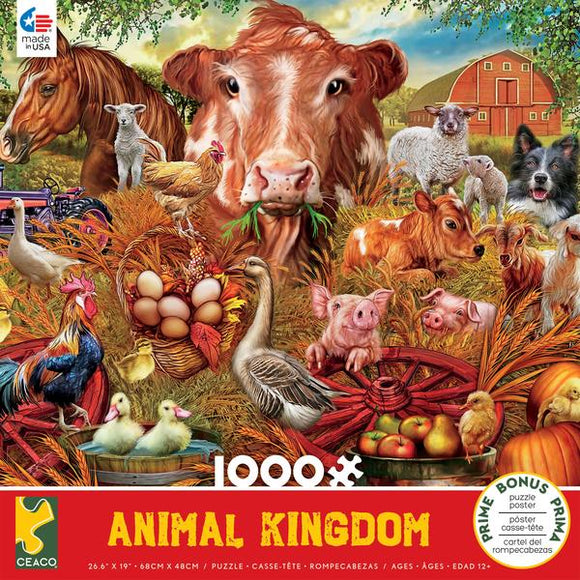 Animal Kingdom Farm 1000pc Puzzle Puzzles Gamewright   