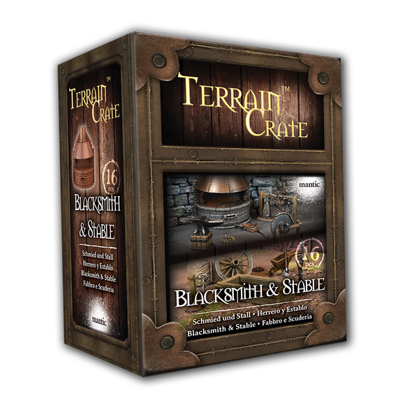 Terrain Crate: Blacksmith & Stable Miniatures Mantic Games   