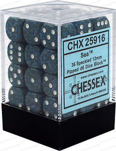 Chessex 12mm Speckled Sea 36ct D6 Set (25916) Dice Chessex   