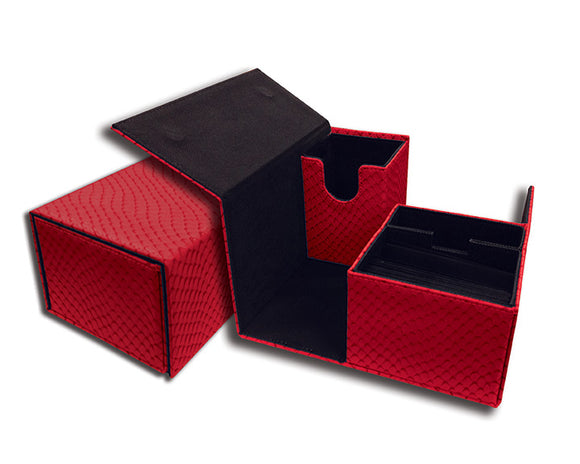 Legion Dragon Hide Vault Deck Box Red Supplies Legion Supplies   