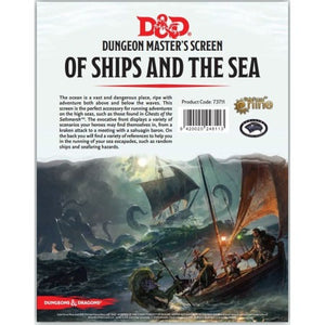 D&D 5e Dungeon Master's Screen Of Ships and The Sea Role Playing Games Gale Force Nine   