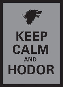 Legion Standard Card Game Sleeves 50ct Matte Keep Calm & Hodor Supplies Legion Supplies   