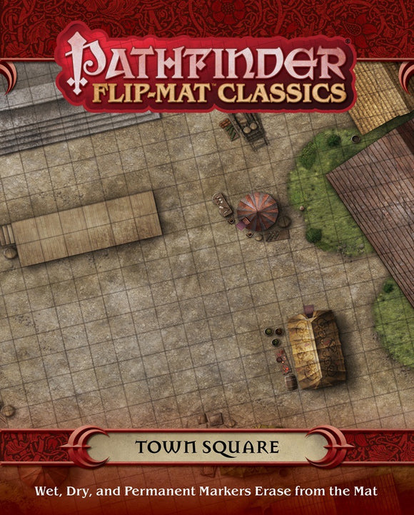 Pathfinder Flip Mat Classics Town Square Home page Paizo   