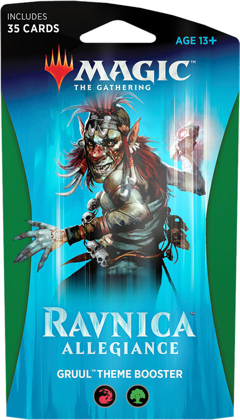 MTG: Ravnica Allegiance Theme Booster Gruul (Green/Red) Trading Card Games Wizards of the Coast   