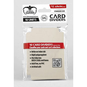 Ultimate Guard Card Dividers 10ct Sand (10360) Supplies Ultimate Guard   