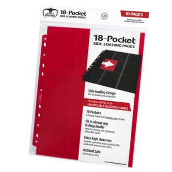 Ultimate Guard 18pkt Sideload Pages 10ct Red (10407) Home page Ultimate Guard   