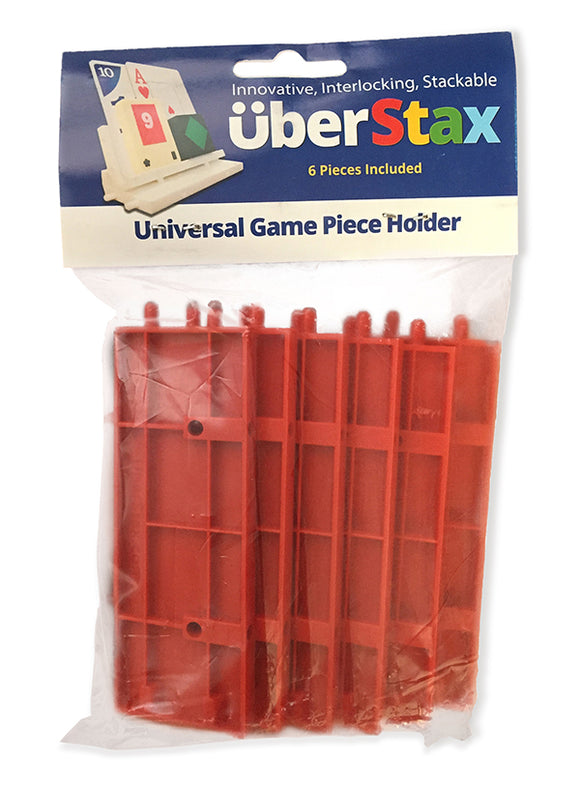 UberStax Universal Game Piece Holders - Red Board Game Organization Other   