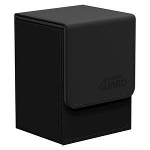 Ultimate Guard 80+ Leatherette Flip Deck Box Black (10146) Supplies Ultimate Guard   