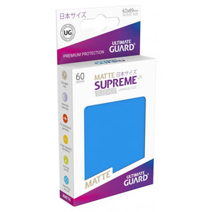 Ultimate Guard 60ct Japanese Size Supreme UX Matte Sleeves Royal Blue (10597) Supplies Ultimate Guard   