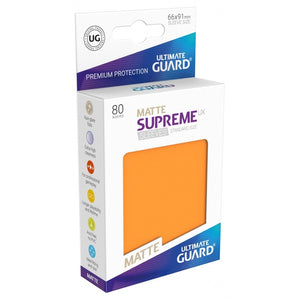 Ultimate Guard 80ct Standard Supreme UX Matte Sleeves Orange (10564) Supplies Ultimate Guard   