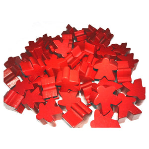 Wooden Meeples 50ct Bag - Red  Other   