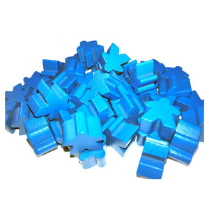 Wooden Meeples 50ct Bag - Blue  Other   