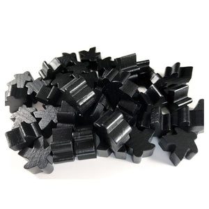 Wooden Meeples 50ct Bag - Black  Other   