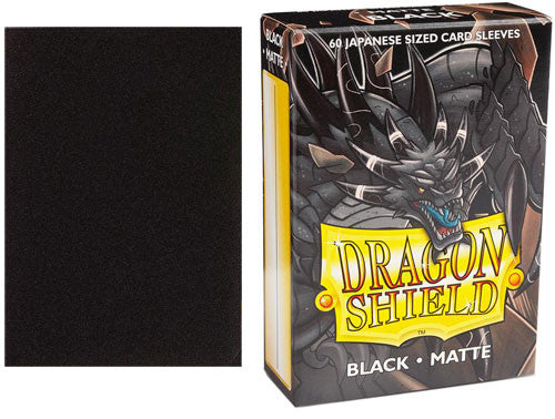 Dragon Shield Matte Japanese Size Sleeves 60ct Black (11102