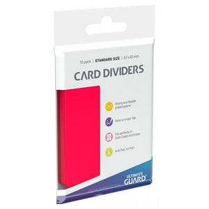 Ultimate Guard Card Dividers 10ct Redk (10358) Supplies Ultimate Guard   