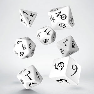 Q-Workshop Classic RPG White/Black 7ct Polyhedral Set Home page Q Workshop   