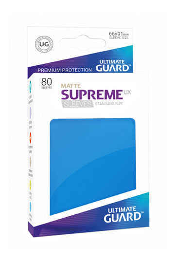 Ultimate Guard 80ct Standard Supreme UX Matte Sleeves Royal Blue (10559) Supplies Ultimate Guard   