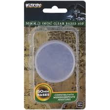 WizKids Deep Cuts Unpainted Miniatures: 50mm Round Base (10) Clear Miniatures WizKids   