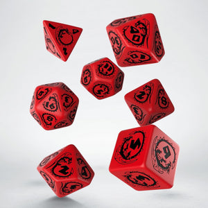 Q-Workshop Dragon Red/Black 7ct Polyhedral Set Home page Q Workshop   