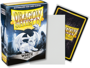 Dragon Shield Matte Standard Sleeves 60ct White (11205) Home page Arcane Tinmen   