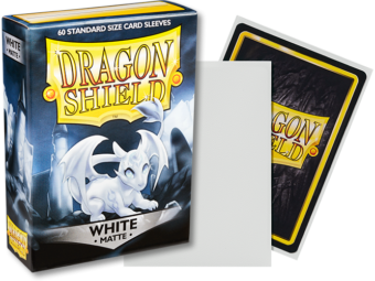 Dragon Shield Matte Standard Sleeves 60ct White (11205) Home page Arcane Tinmen   