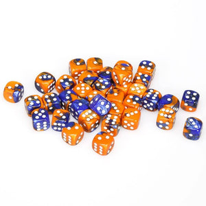 Chessex 12mm Gemini Blue Orange/White 36ct D6 Set (26852) Dice Chessex   