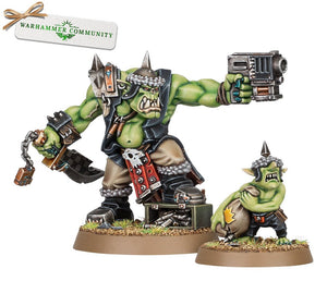 Warhammer 40K Orks: Gorzag Gitstompa with Nikki Miniatures Games Workshop   