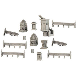 Terrain Crate Village Church Miniatures Mantic Games   