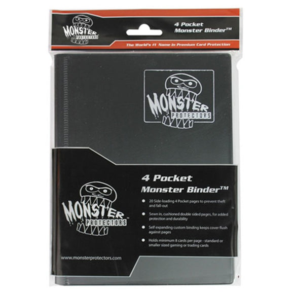 Monster Binder 4pkt Matte Black Supplies Monster Protectors   