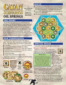 Catan Scenarios: Oil Springs Home page Asmodee   