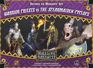 Massive Darkness: Heroes & Monster Set – Warrior Priests vs The Spearmaiden Cyclops  Cool Mini or Not   