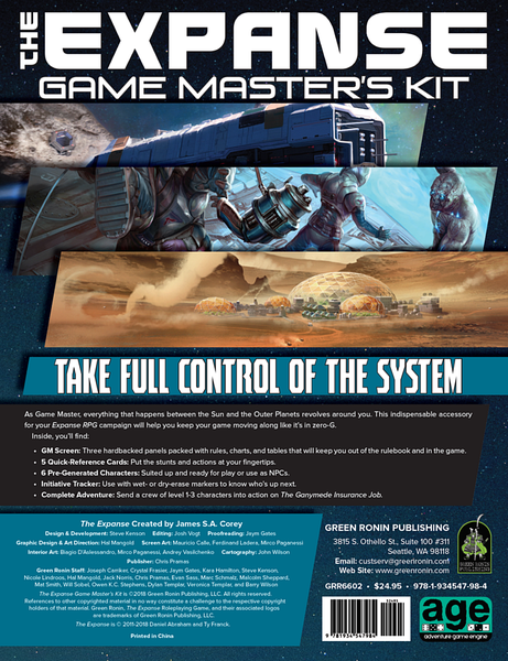 The Expanse RPG Game Master's Kit Role Playing Games Other   