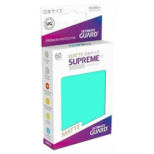 Ultimate Guard 60ct Japanese Size Supreme UX Matte Sleeves Turquoise (10594) Supplies Ultimate Guard   