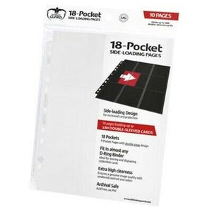 Ultimate Guard 18pkt Sideload Pages 10ct White (10405) Supplies Ultimate Guard   