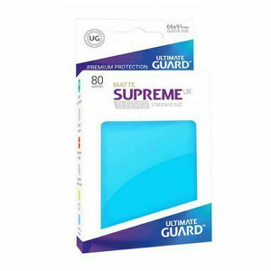 Ultimate Guard 80ct Standard Supreme UX Matte Sleeves Light Blue (10558) Supplies Ultimate Guard   