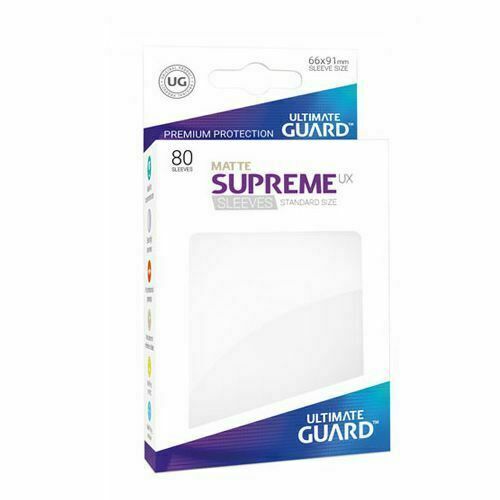 Ultimate Guard 80ct Standard Supreme UX Matte Sleeves White (10551) Supplies Ultimate Guard   