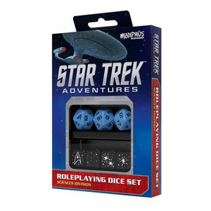 Star Trek Adventures RPG Dice Set - Sciences Division (Blue) Home page Modiphius Entertainment   