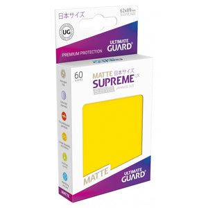 Ultimate Guard 60ct Japanese Size Supreme UX Matte Sleeves Yellow Supplies Ultimate Guard   